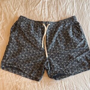 J. Crew Dark Blue Patterned Shorts
